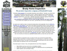 Tablet Screenshot of bradyinspects.com